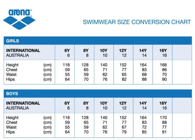 sizing charts us swimwear size chart