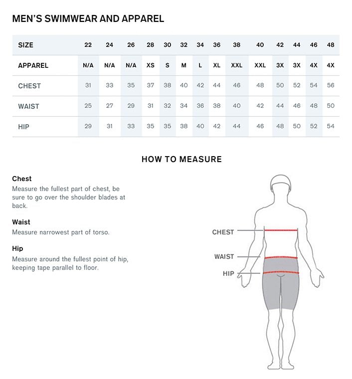 Speedo Swimsuit Size Chart Youth